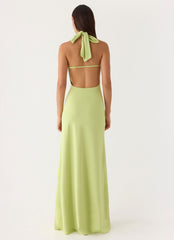 Quaresma Embellished Maxi Dress - Lime