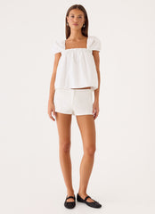 Quinton Top - White