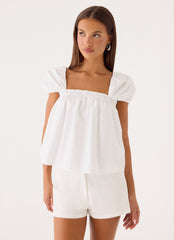 Quinton Top - White