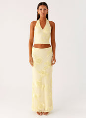 Radiate Maxi Skirt - Yellow