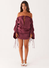 Reeve Mini Dress - Mulberry