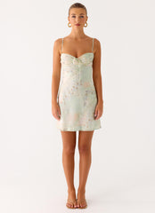 Reflection Mini Dress - Mystic Paisley