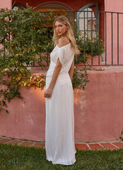 Rexi One Shoulder Maxi Dress - White