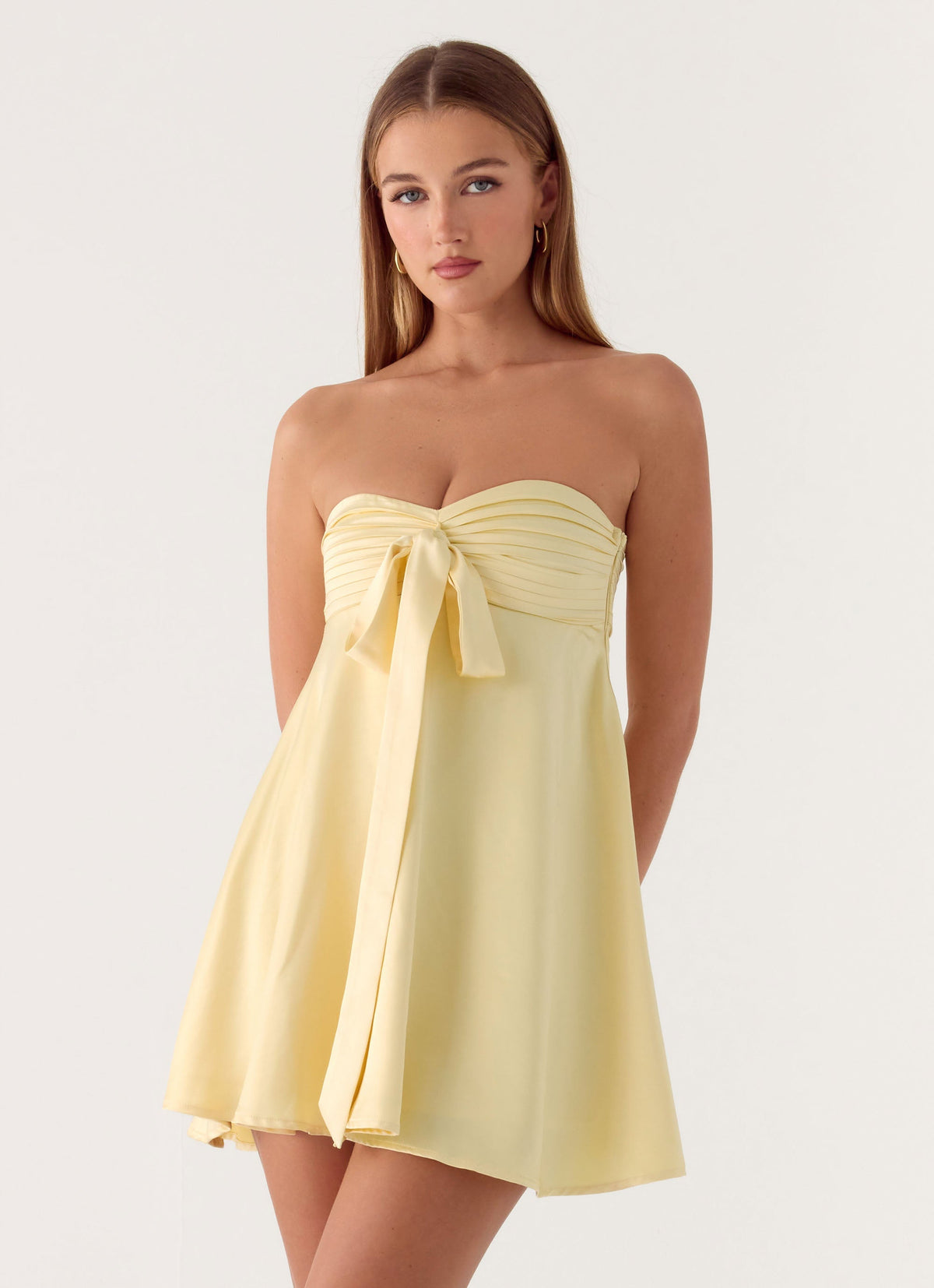 Riven Mini Dress - Yellow
