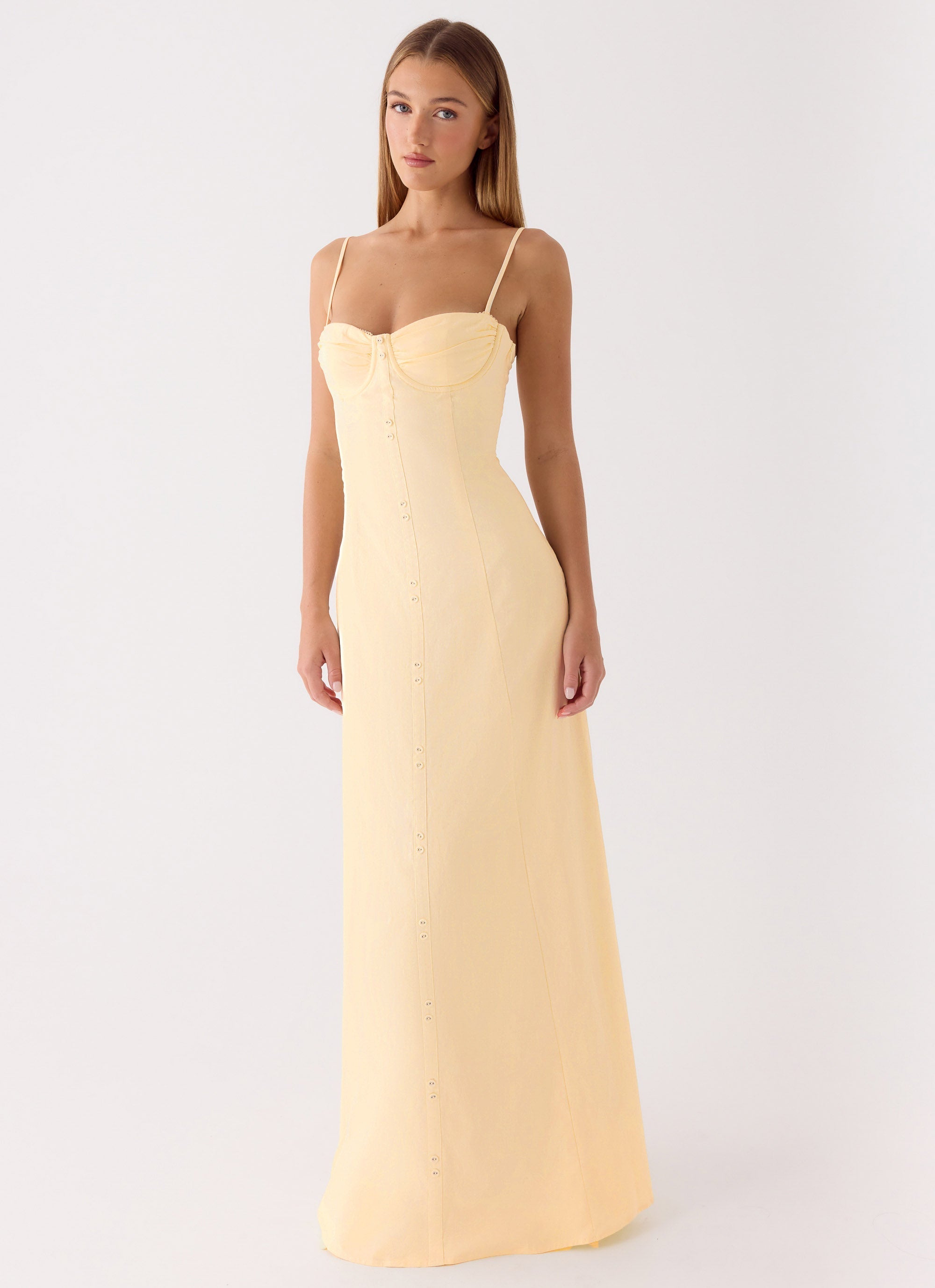 Samah Maxi Dress - Lemon
