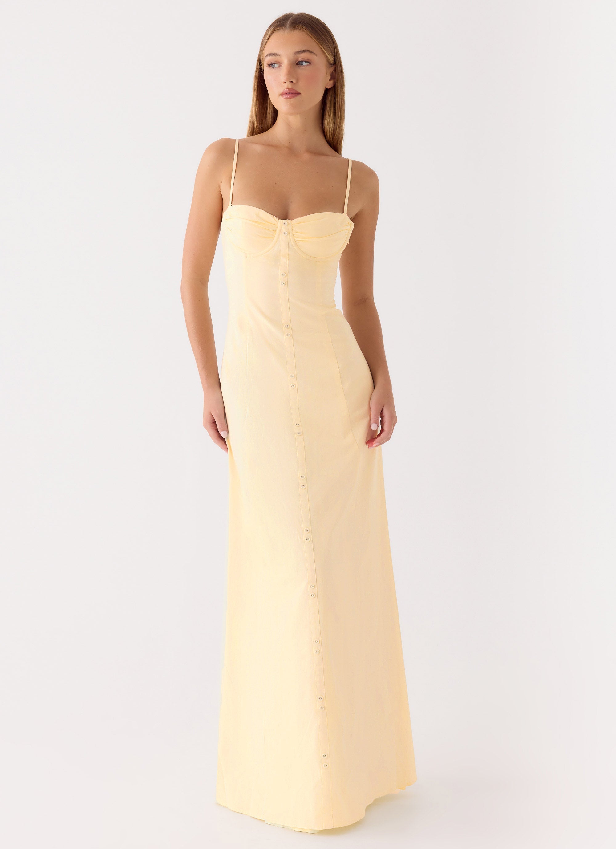 Samah Maxi Dress - Lemon