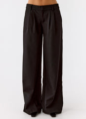 Samuel Low Rise Suiting Pants - Black