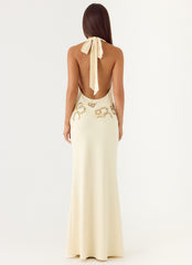 Sandrine Beaded Maxi Dress - Yellow
