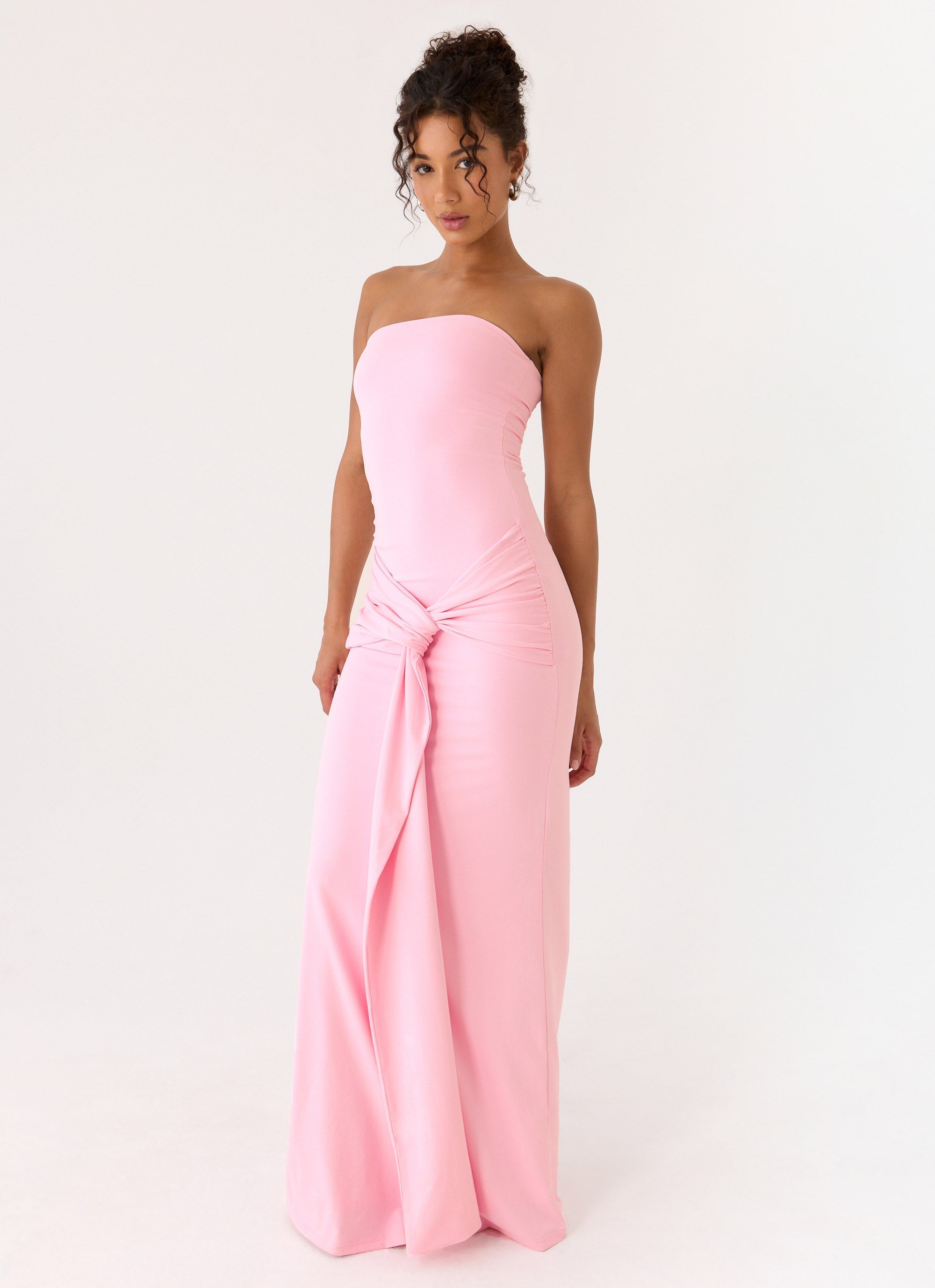 Sandrine Strapless Maxi Dress - Pink