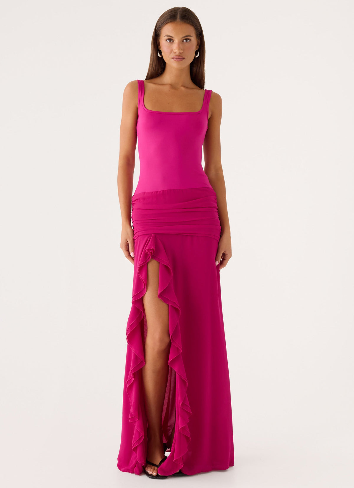 Satellite Maxi Dress - Deep Red