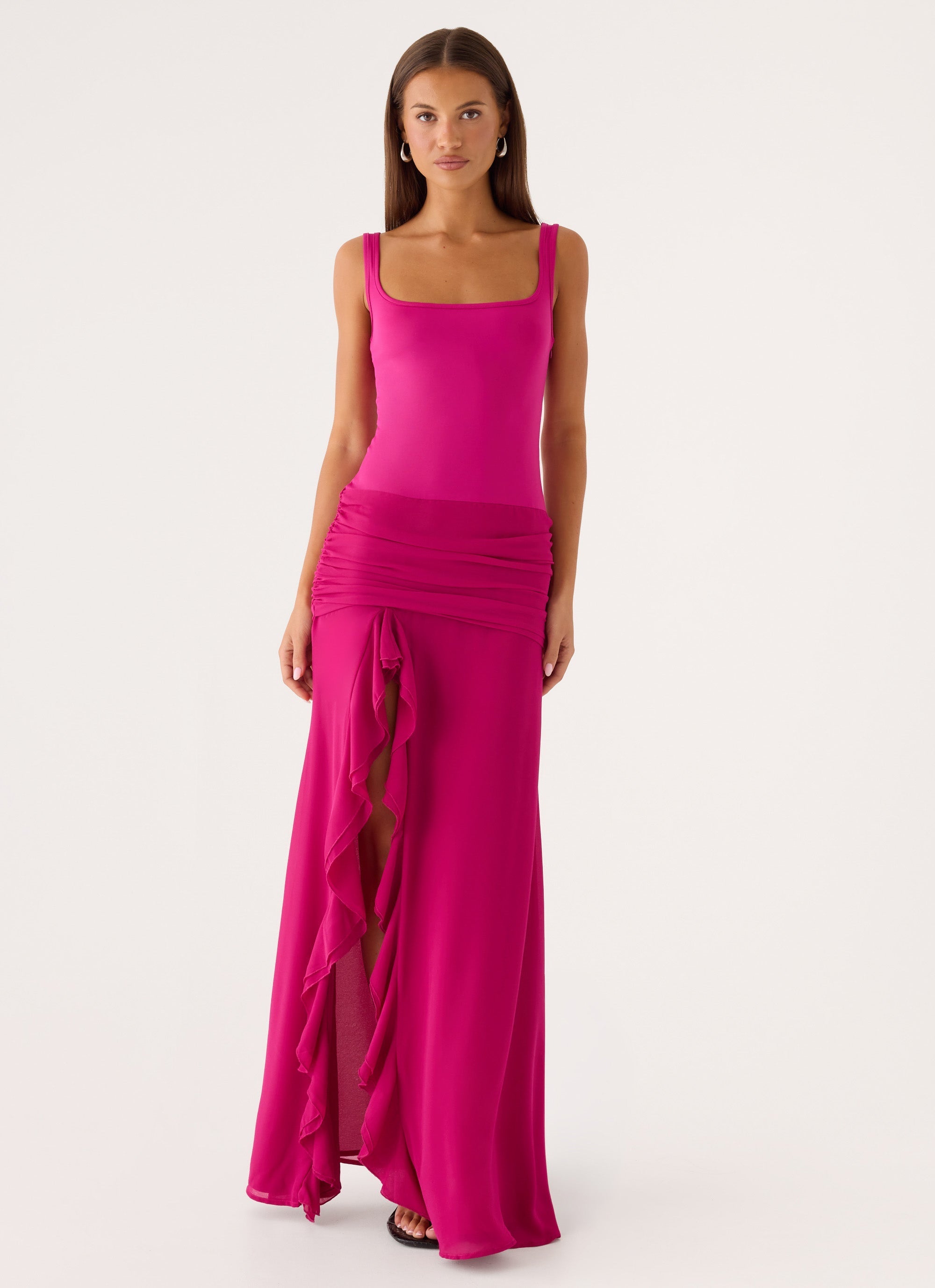 Satellite Maxi Dress - Deep Red