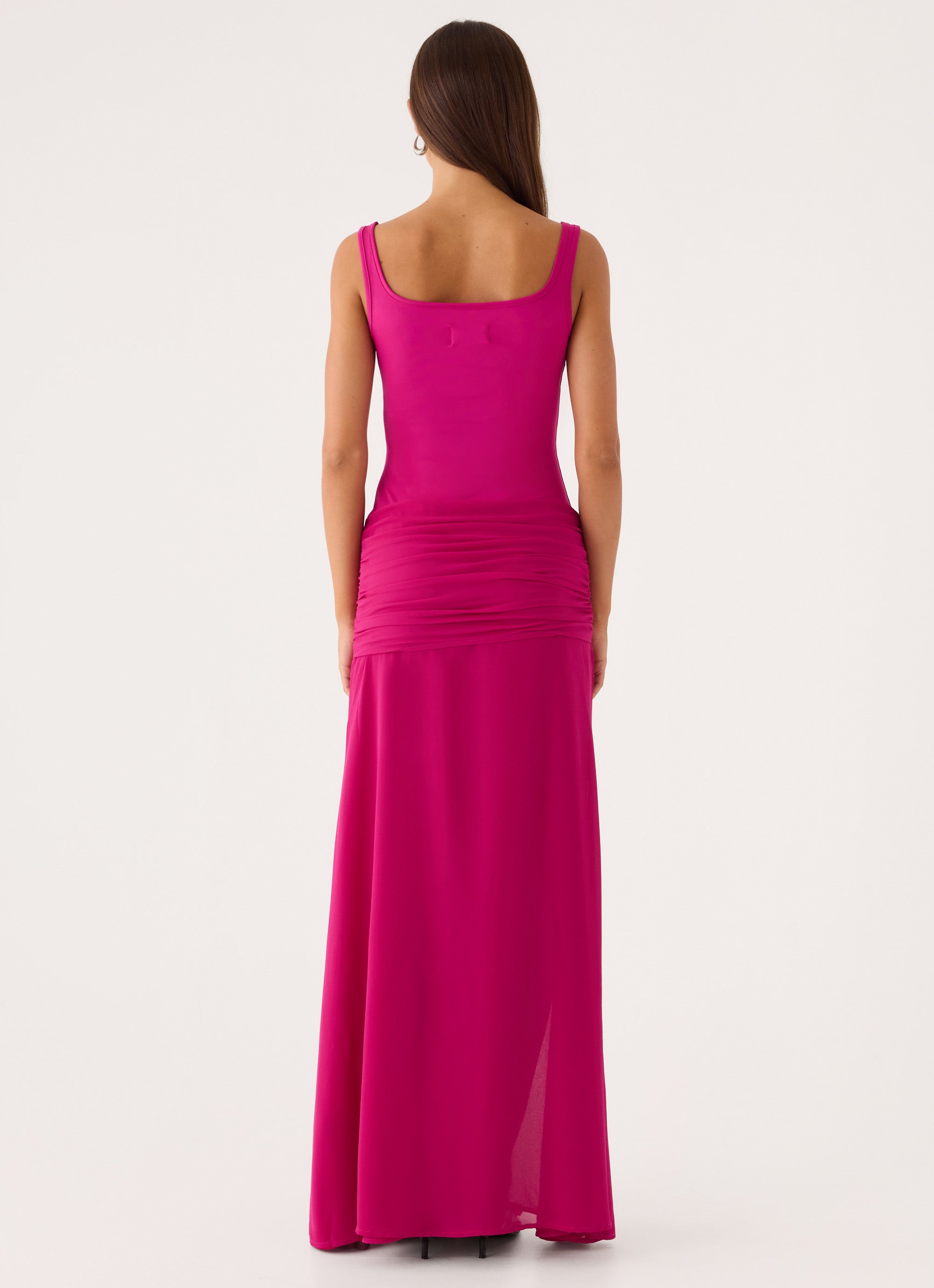 Satellite Maxi Dress - Deep Red