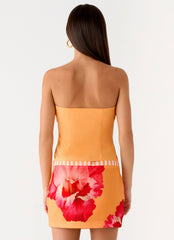 Saya Tie Top - Orange
