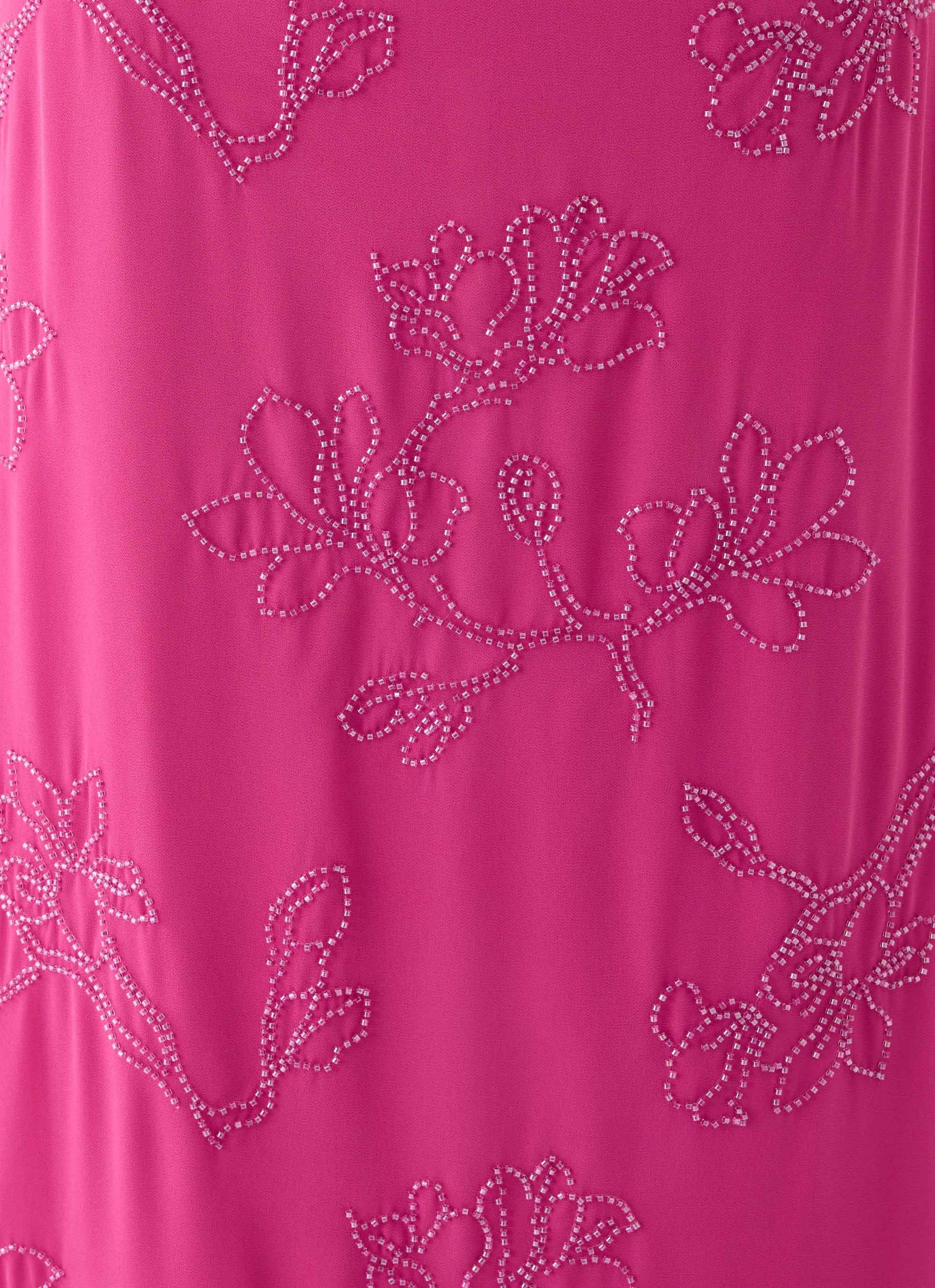 Secret Spot Maxi Skirt - Berry Kiss