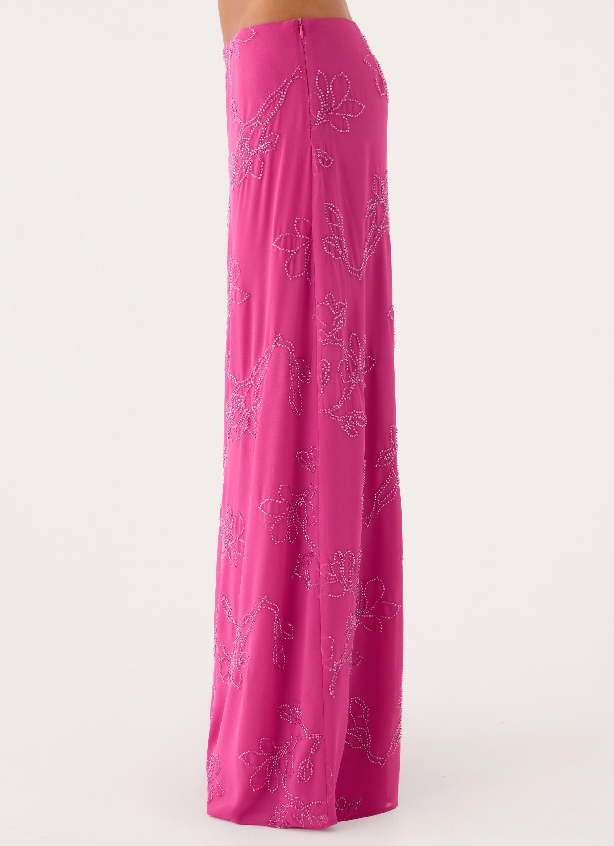 Secret Spot Maxi Skirt - Berry Kiss