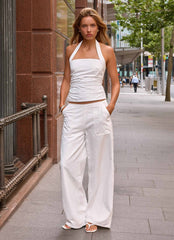 Seethal Low Rise Pants - White