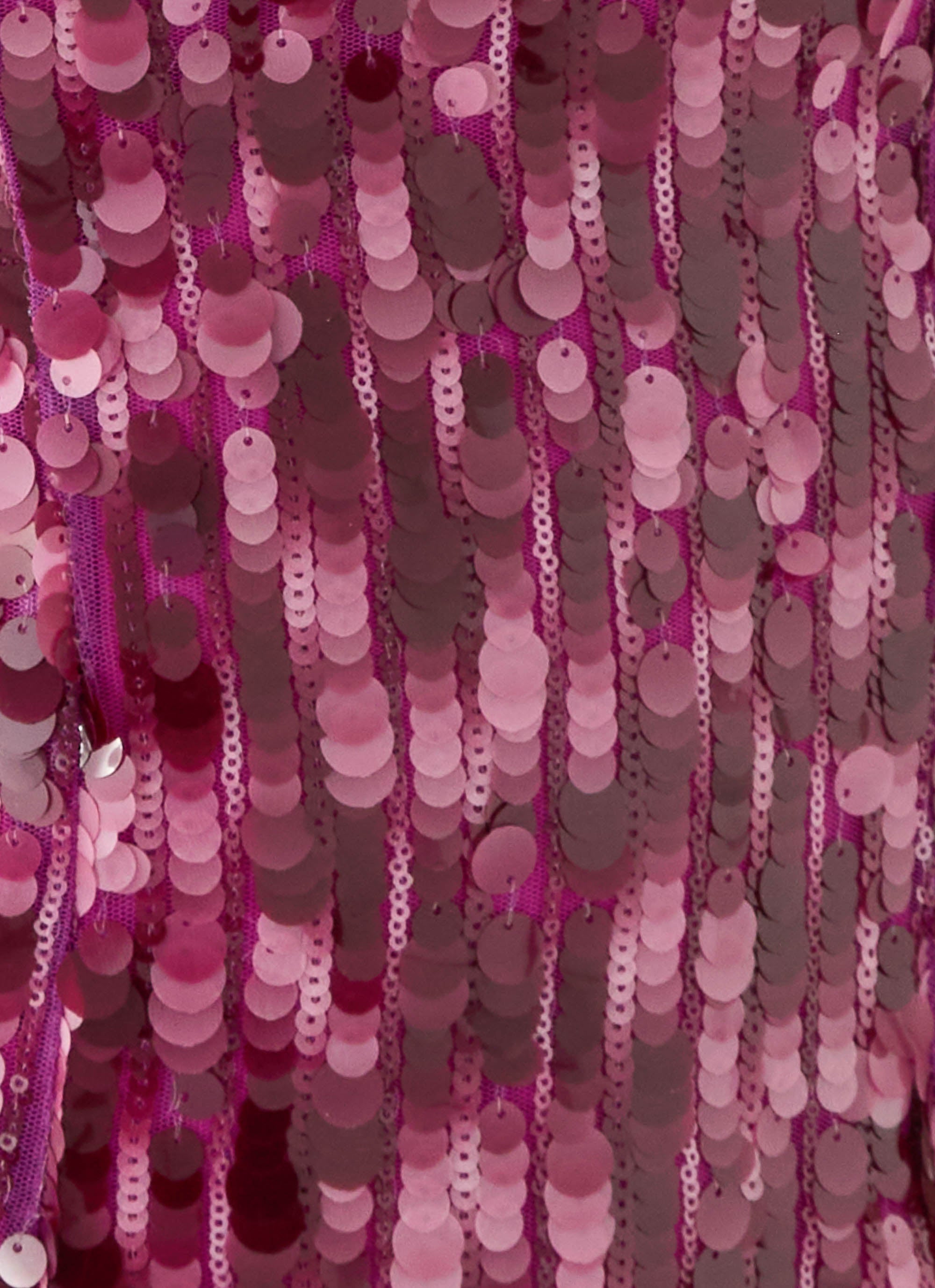 Seliora Sequin Mini Dress - Plum