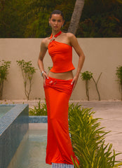 Selmah Hardware Top - Tangerine