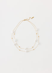 Serena Pearl Necklace - Pearl/Gold