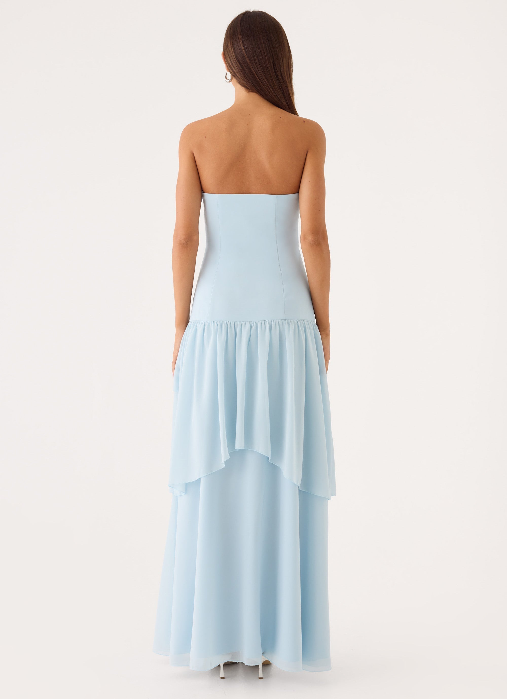 Sharn Strapless Maxi Dress - Blue