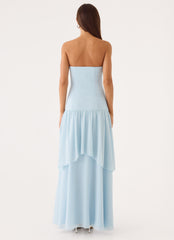 Sharn Strapless Maxi Dress - Blue