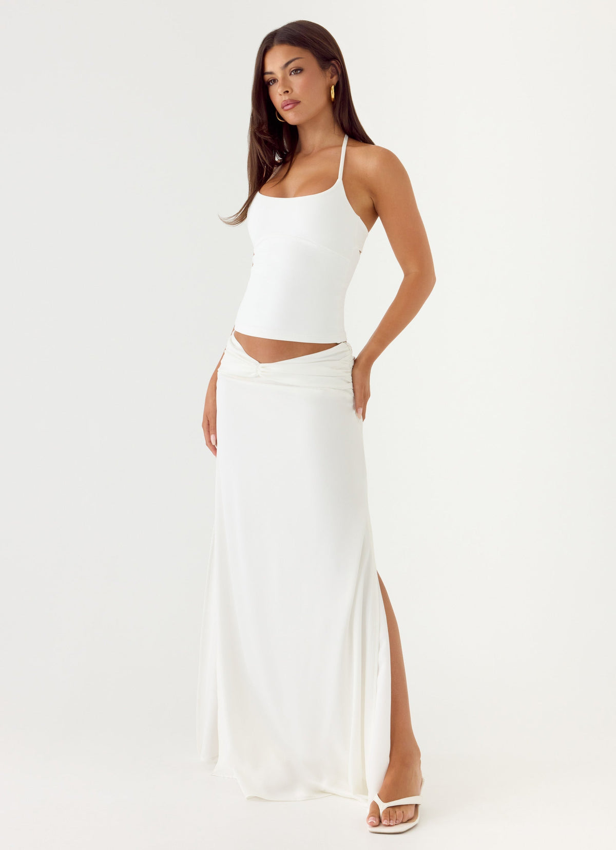 She Means It Maxi Skirt - Ivory