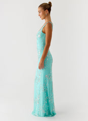 Silvana Maxi Dress - Aqua