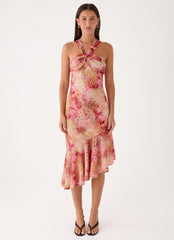 Sinnie Midi Dress - Botanic Cheetah
