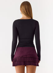 Skyler Mini Skort - Plum