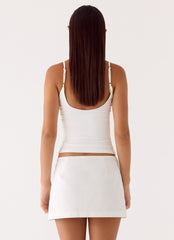 Sofia Mini Skirt - White