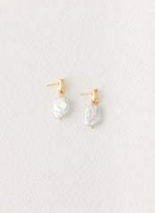 Soft Ember Earrings - Pearl
