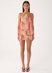 Solarae Mini Dress - Botanic Cheetah
