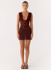 Sommers Lace Top - Chocolate