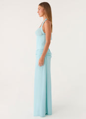 Soneva Corset Maxi Dress - Aqua