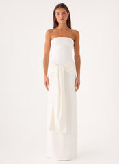 Stole My Heart Maxi Dress - White