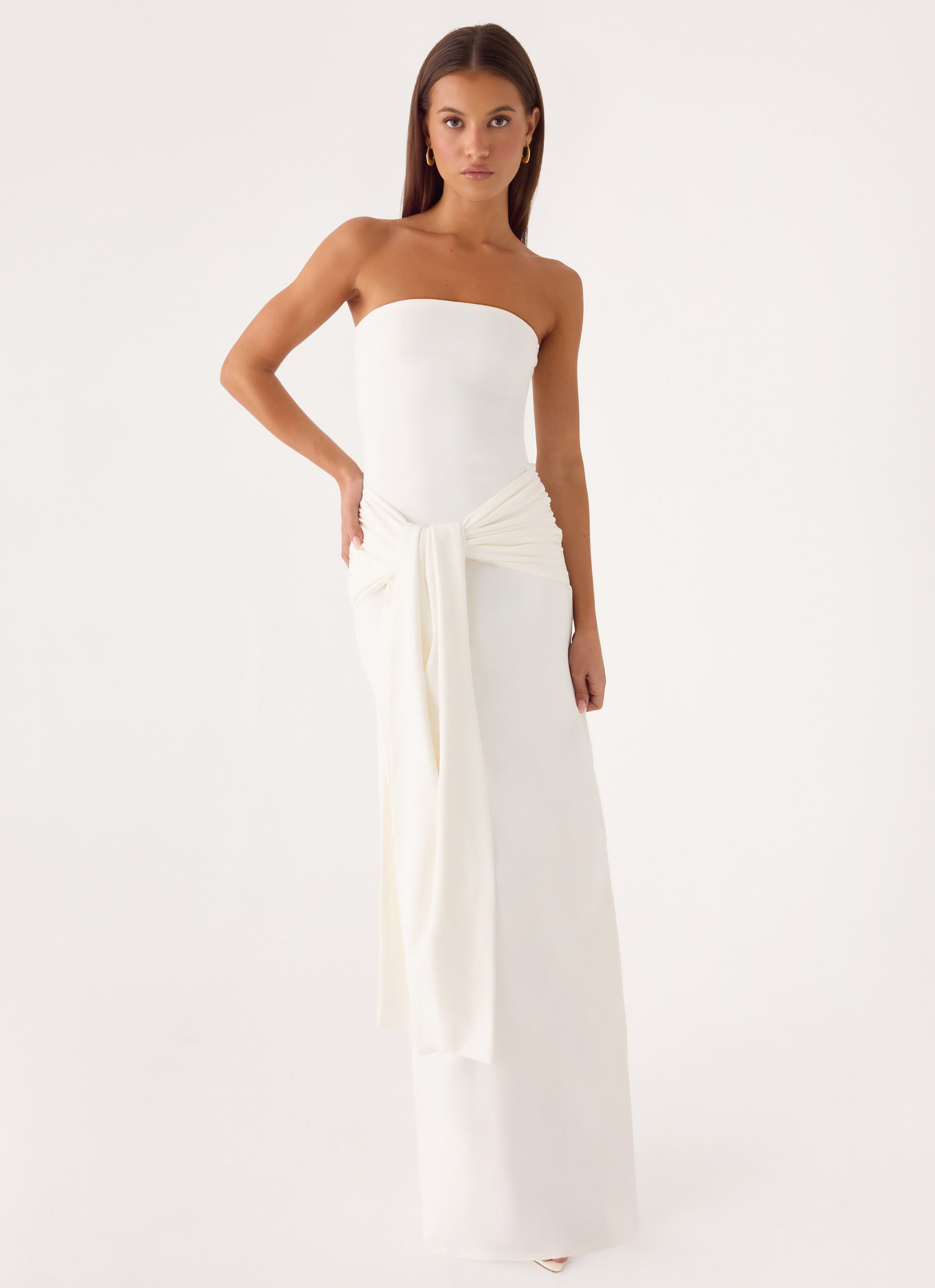 Stole My Heart Maxi Dress - White