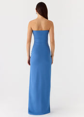 Stole My Heart Maxi Dress - Washed Navy