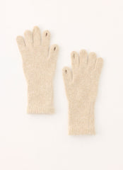 Stormy Weather Knit Gloves - Cream