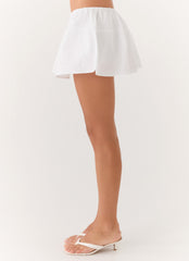 Sugar Talking Mini Skort - White