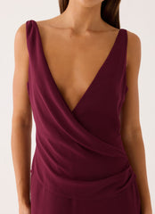 Sunset Edit Maxi Dress - Berry Kiss