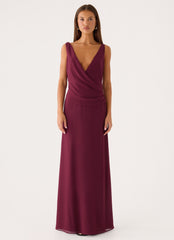 Sunset Edit Maxi Dress - Berry Kiss