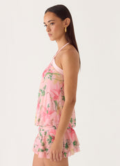 Telling You Mini Dress - Blooming Spring
