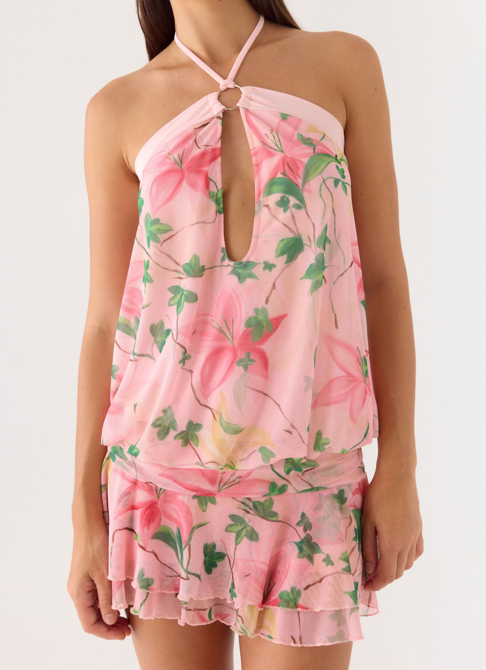 Telling You Mini Dress - Blooming Spring