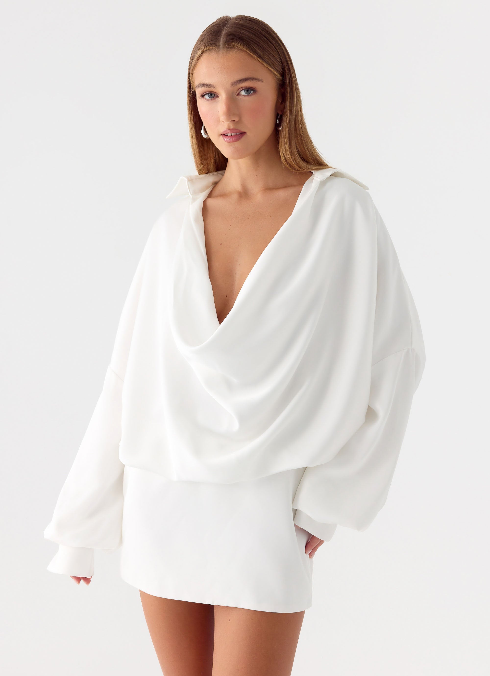 Thessaly Mini Dress - White