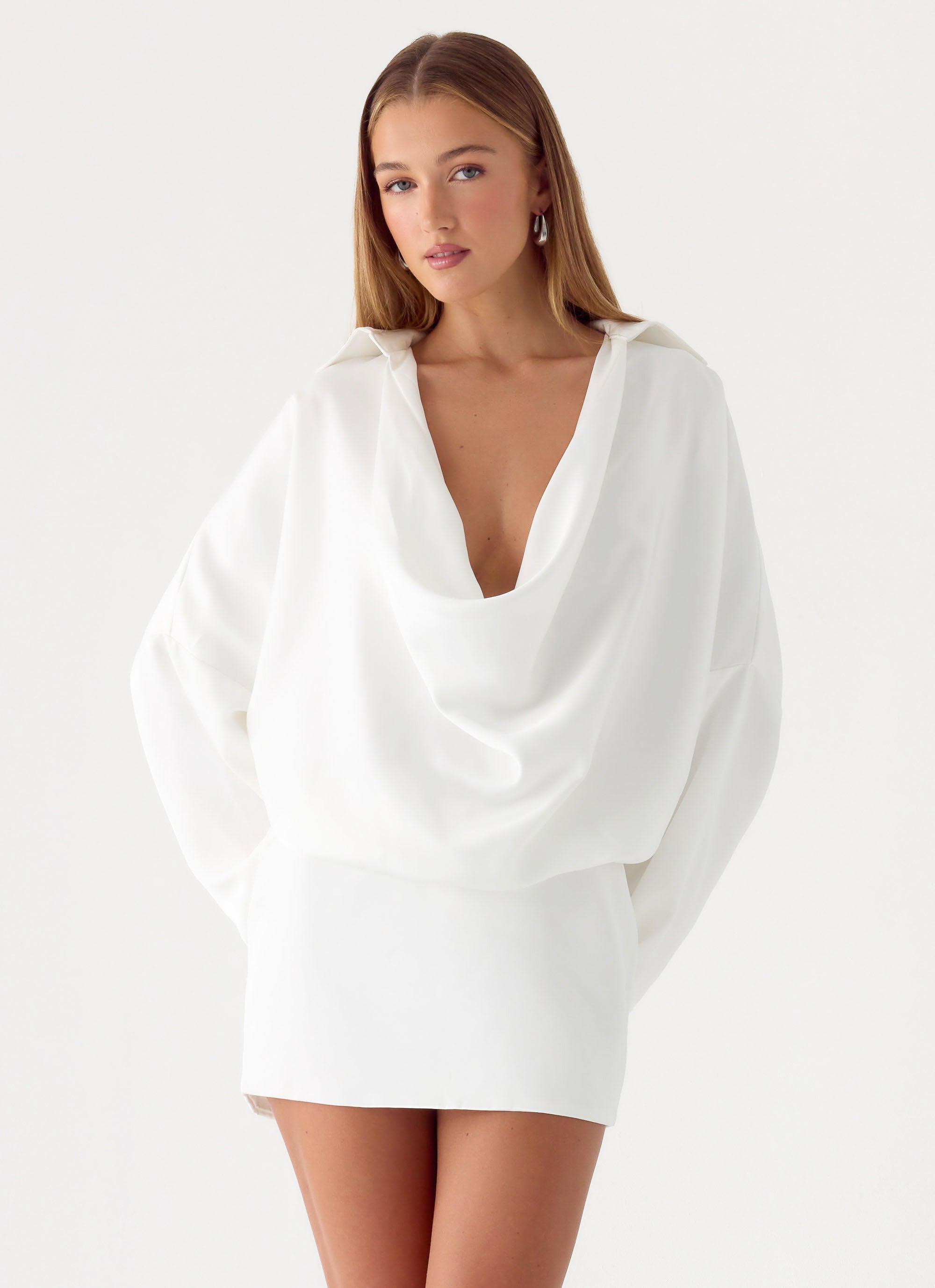 Thessaly Mini Dress - White