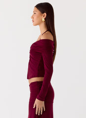 Thorness Long Sleeve Top - Plum
