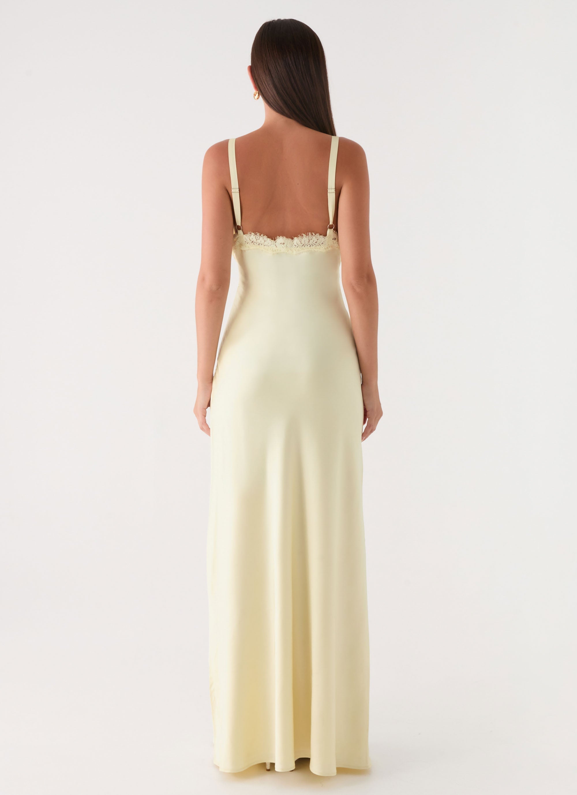 Tove Lace Maxi Dress - Yellow