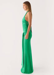 Tylan Halter Maxi Dress - Emerald Green