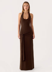 Vedetta Maxi Dress - Chocolate