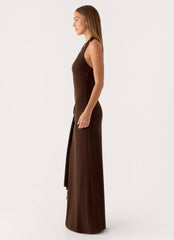 Vedetta Maxi Dress - Chocolate